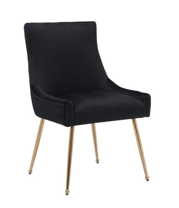 Nancy Black/Gold Dinning Chair