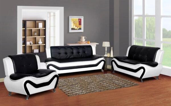 SOFA & LOVESEAT & CHAIR LIVING ROOM SET - WHITE