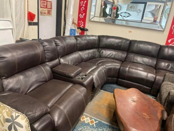 Roma Recliner Sectional leather Sofa Set