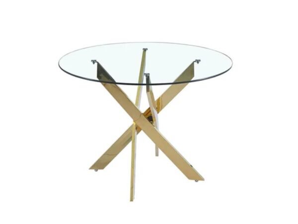 Round Glasses With Gold Leg