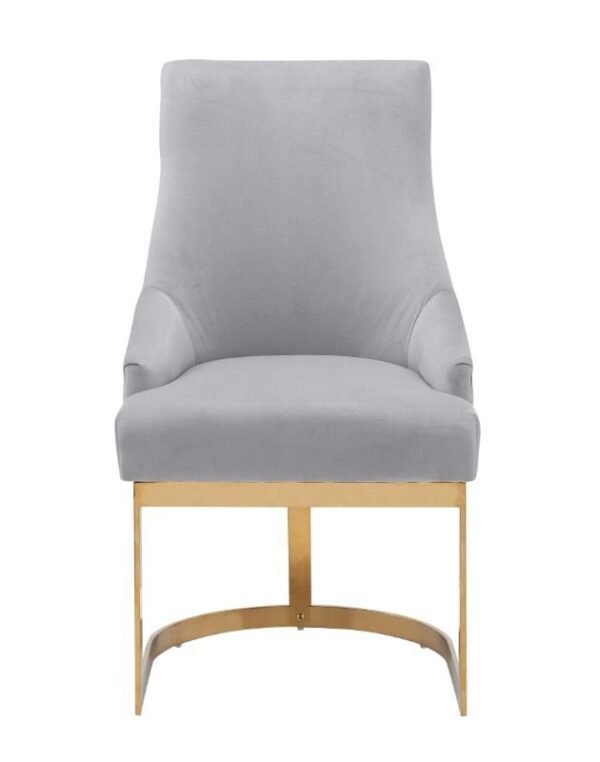 JOHN Grey/Gold Dinning Chair - Image 2