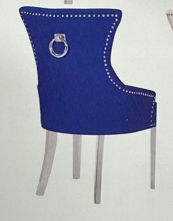SHAWN BLUE/SILVER DINNING CHAIR